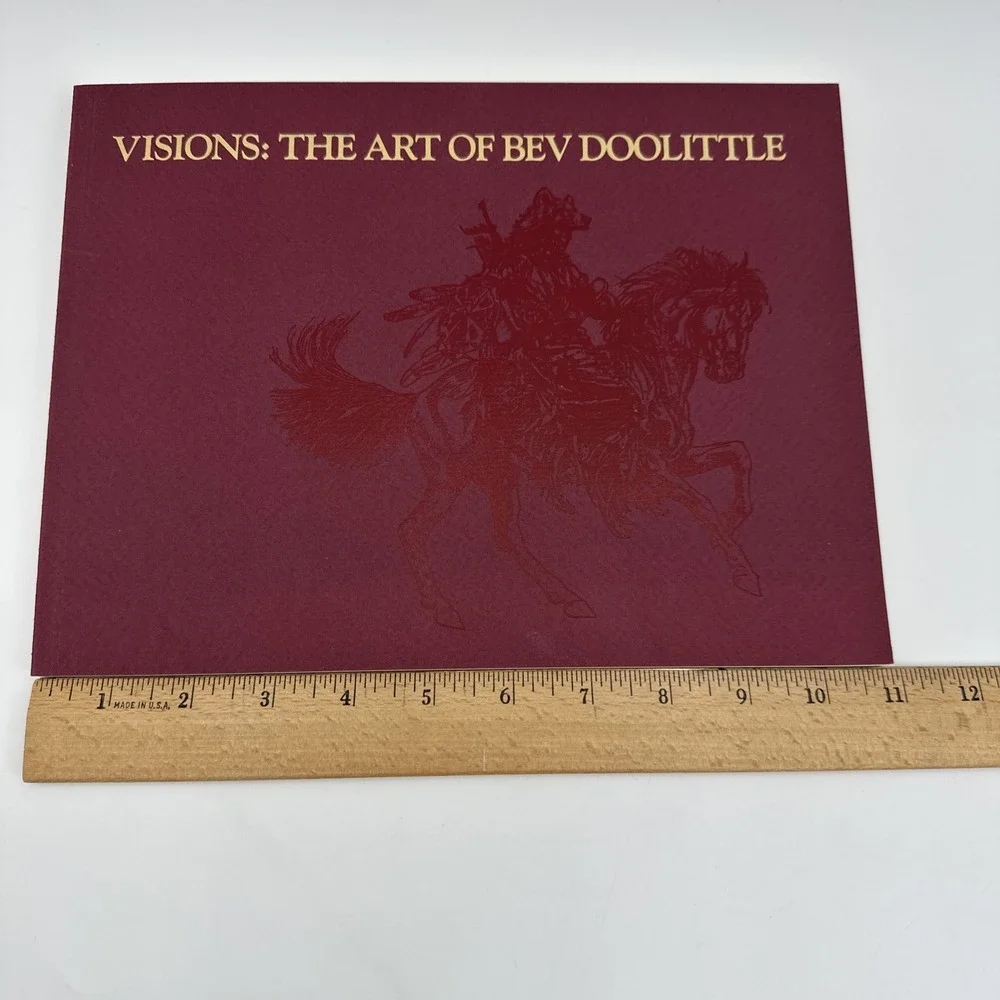 Bev Doolittle Visions Signed Art Book 1989 Softcover Western Artist Second Print